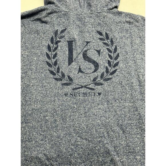 Victoria's Secret X Large Zip Up Terrycloth VS Hooded Sweatshirt Blue 2014 HTF - Picture 9 of 9